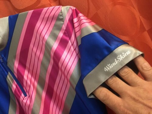 3 Vintage MARILENA Italy WindSkins CyclePro LYCRA Cycling Jersey PINK Nishiki - Fresh Stock Dated December 2025