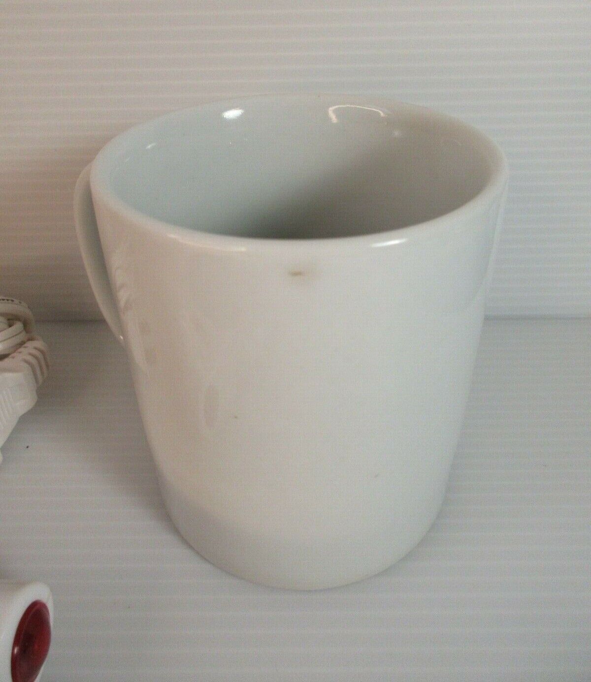 Salton Hot Spot II Coffee Hot Beverage Warmer & Ceramic MUG White NEW in Box - Fresh Stock Dated February 2026