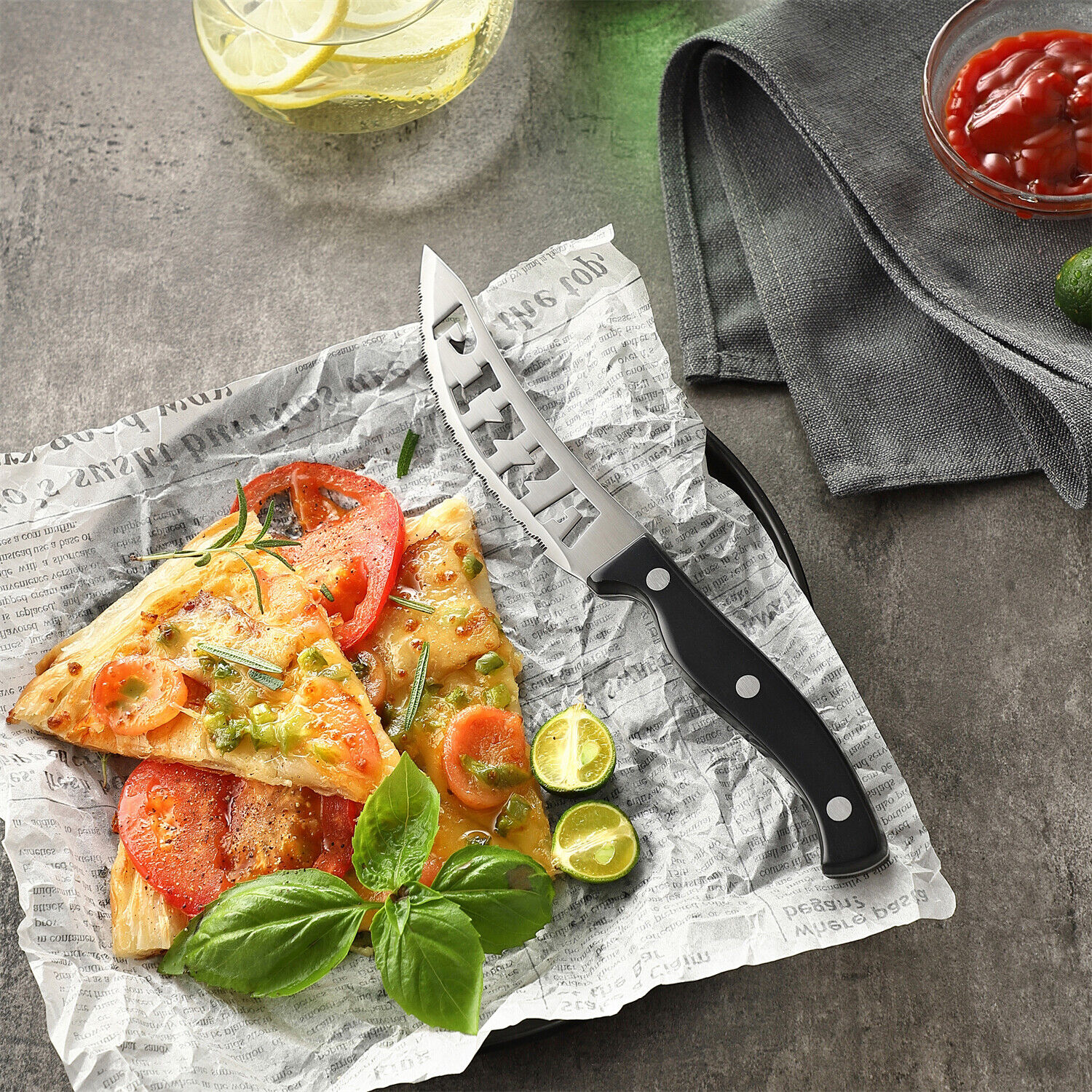 McCook MC65 20PCS Knife Block Set Steak Knife Block Knife Set Built-in Sharpener - Fresh Stock Dated February 2026