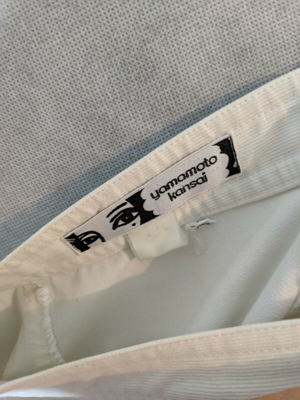 Kansai Yamamoto International Archive Vintage Sculptural White Corduroy Skirt M - Fresh Stock Dated March 2026