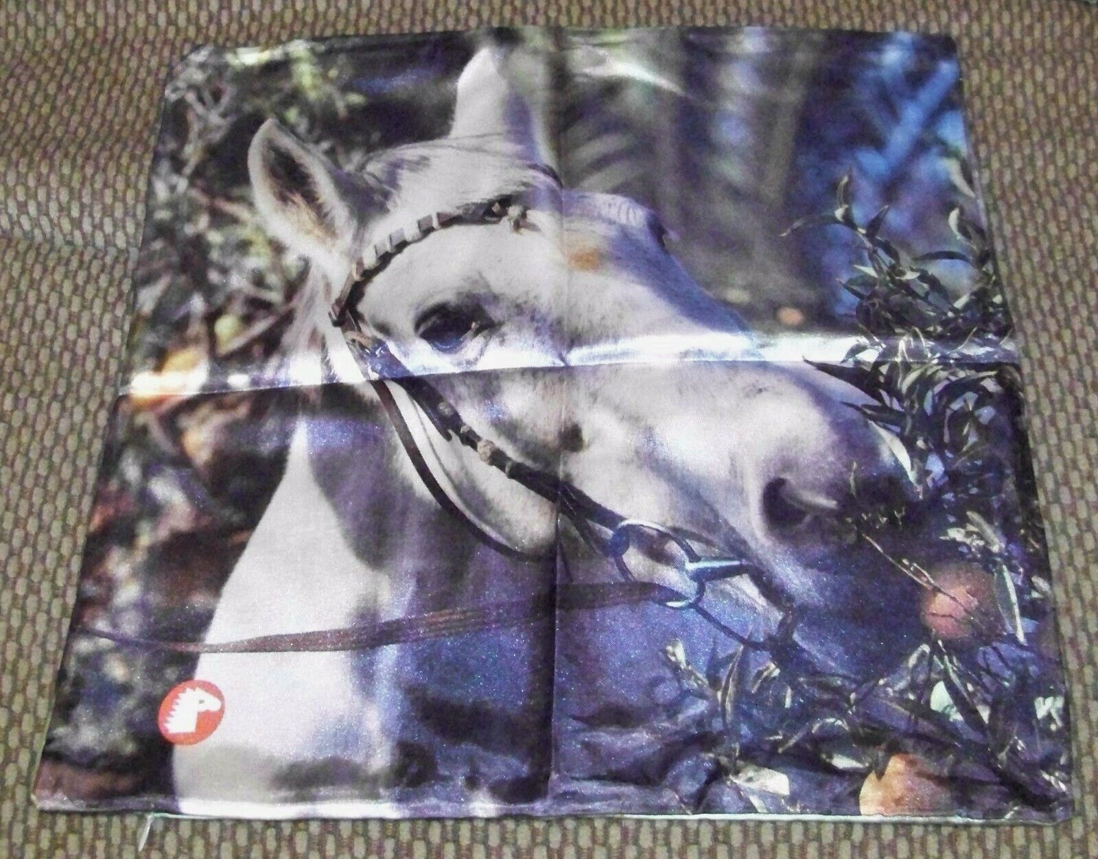 Set of 2 Pony Club Horse Pillow Case Cover Sham Dbl Side Brown White Stabenfeldt - Fresh Stock Dated February 2026