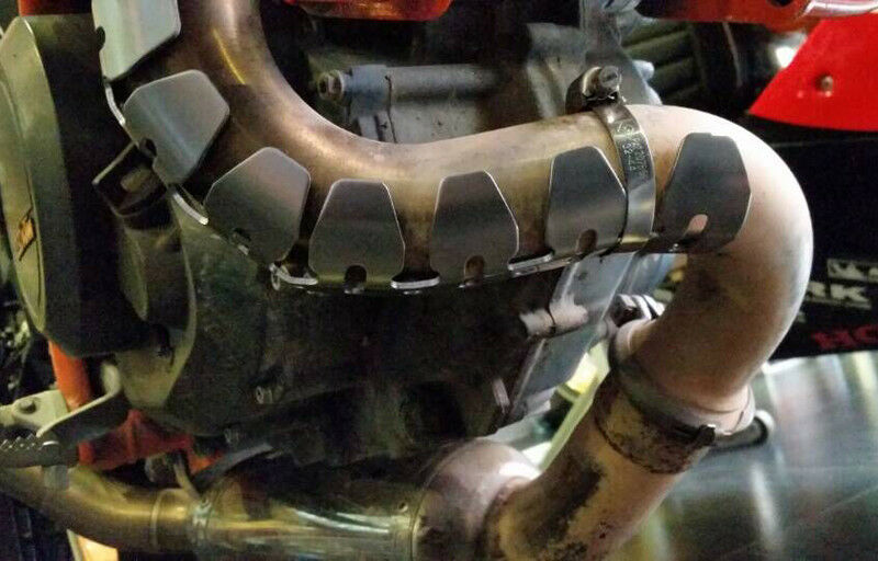 Off-road Exhaust Pipe Guard Protector Heat Shield For HONDA CRF250R/X CRF450R/X - Fresh Stock Dated February 2026