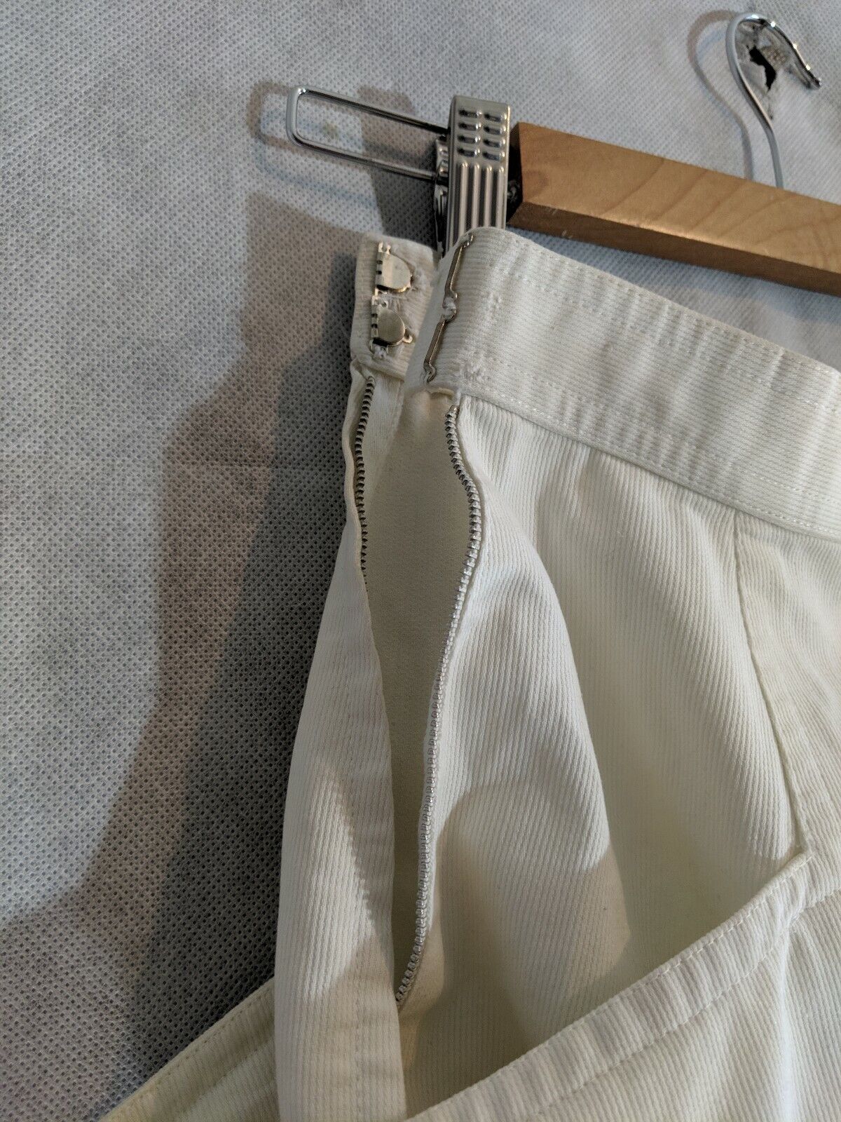Kansai Yamamoto International Archive Vintage Sculptural White Corduroy Skirt M - Fresh Stock Dated March 2026