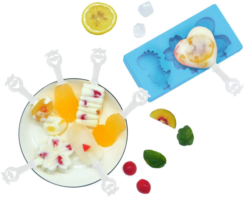 3Pack Silicone Popsicle Molds with Lid for Kids, BPA Free, Homemade Ice Cream - Fresh Stock Dated February 2026