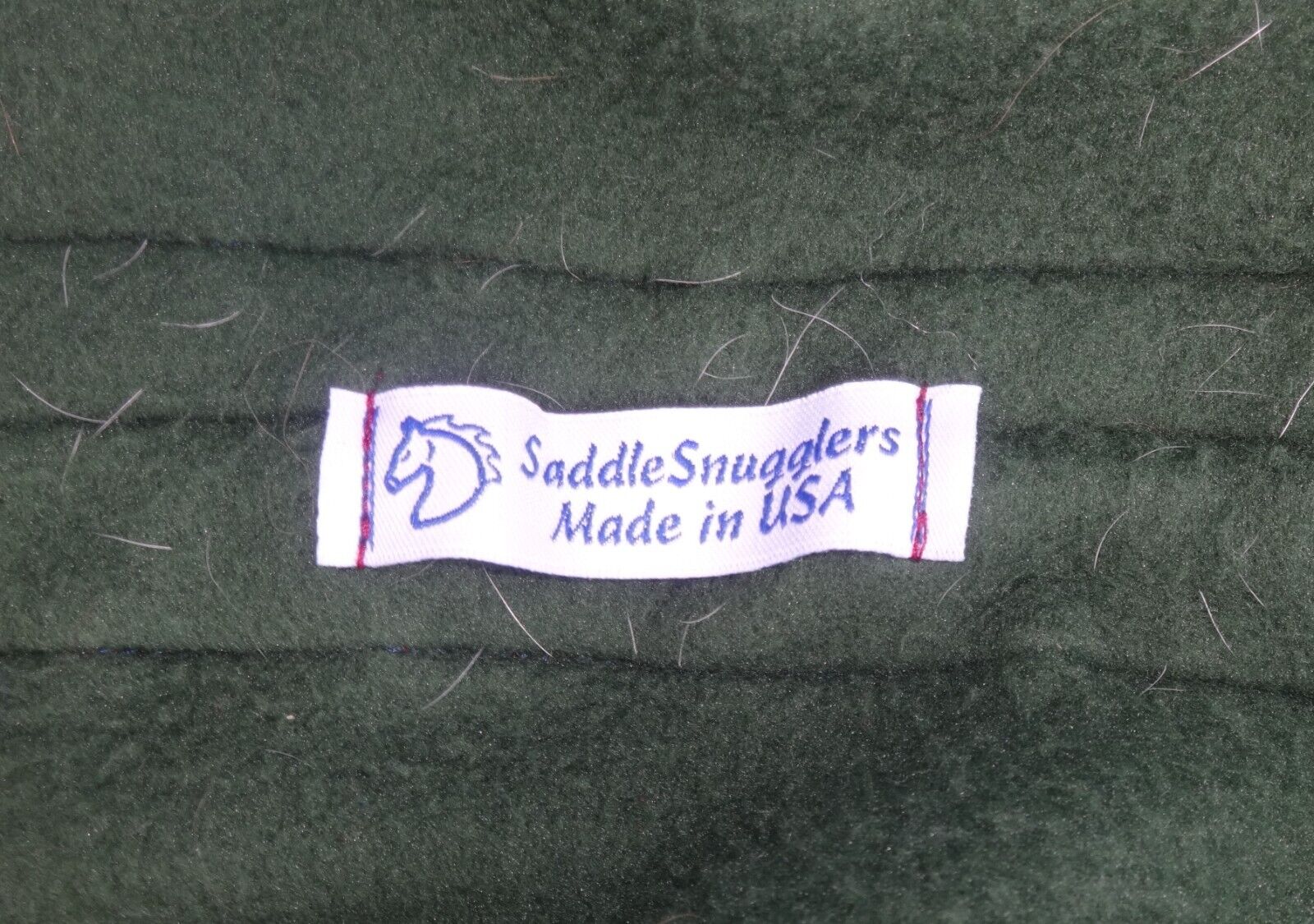 SADDLE SNUGGLERS English Saddle Cover - GREEN/RED -Soft Flannel- GREAT! USA Made - Fresh Stock Dated December 2025
