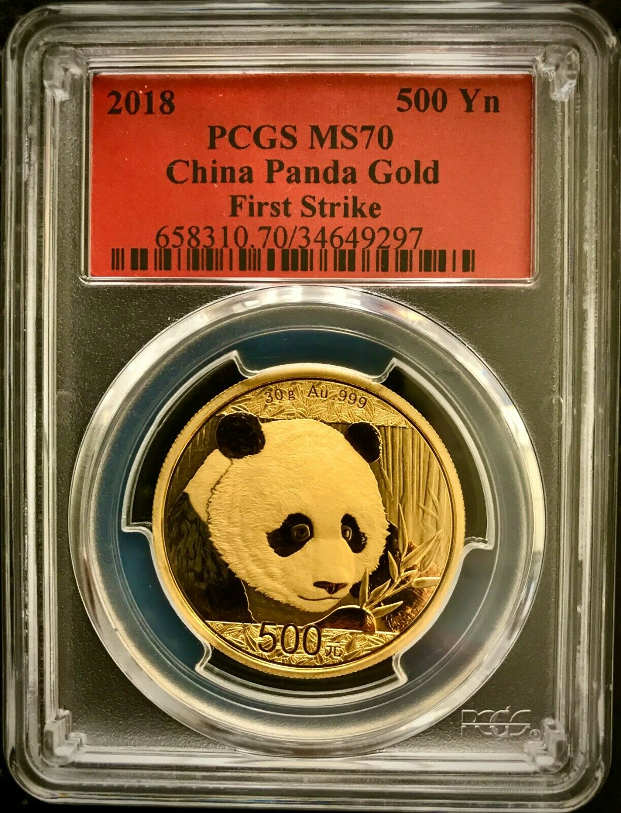 2018 CHINA 999 GOLD PANDA  6 COINS complete SET PCGS MS 70 FIRST STRIKE - Fresh Stock Dated February 2026