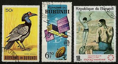Burundi 1962-1968 - Lot of 15 Stamps CTO Used - Fresh Stock Dated December 2025