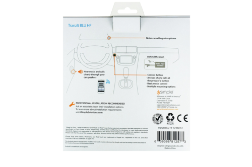 iSimple Hands-Free Calling and Music Streaming Kit with Control Button for - - - Fresh Stock Dated December 2025