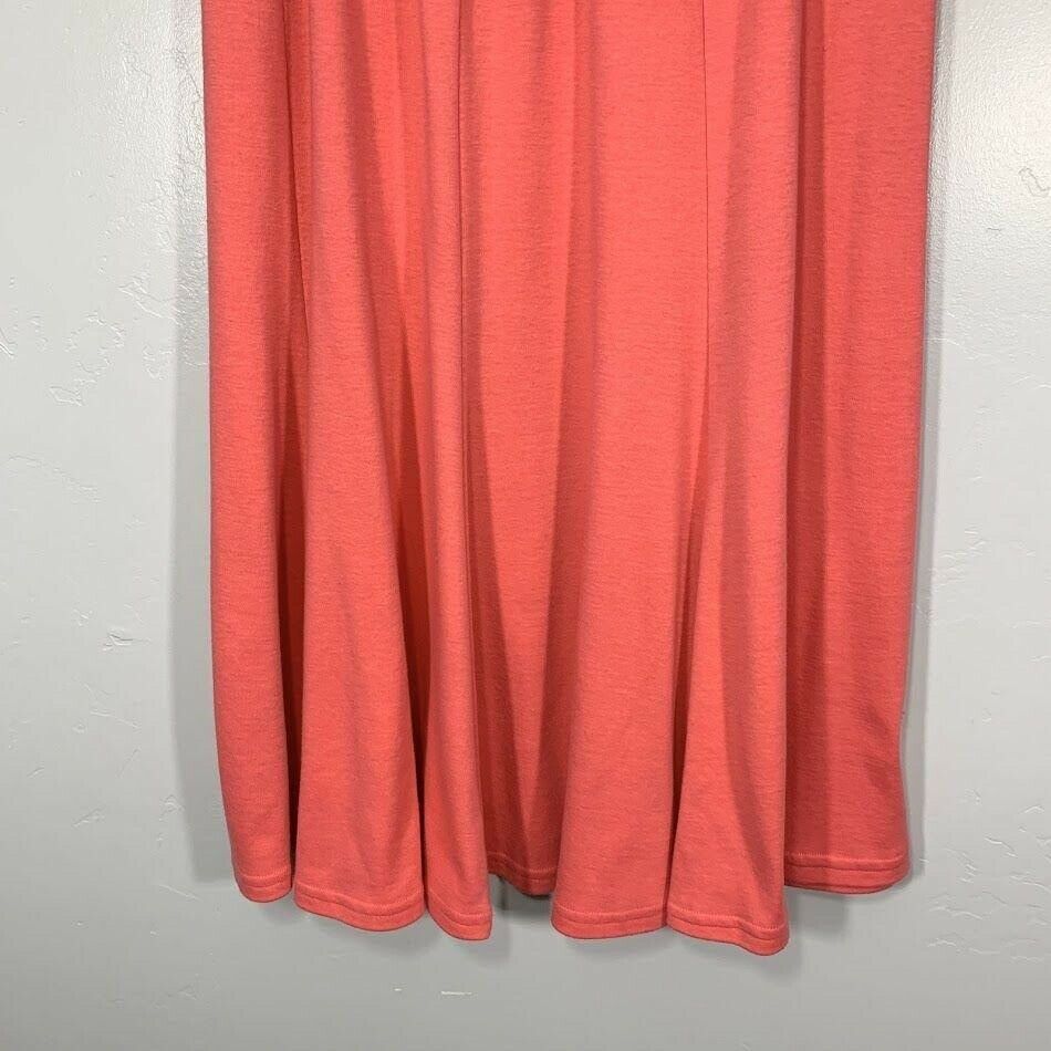 Vintage 90's Peach Pink Mermaid Style Comfy High Waisted Midi Skirt Women's M - Fresh Stock Dated February 2026