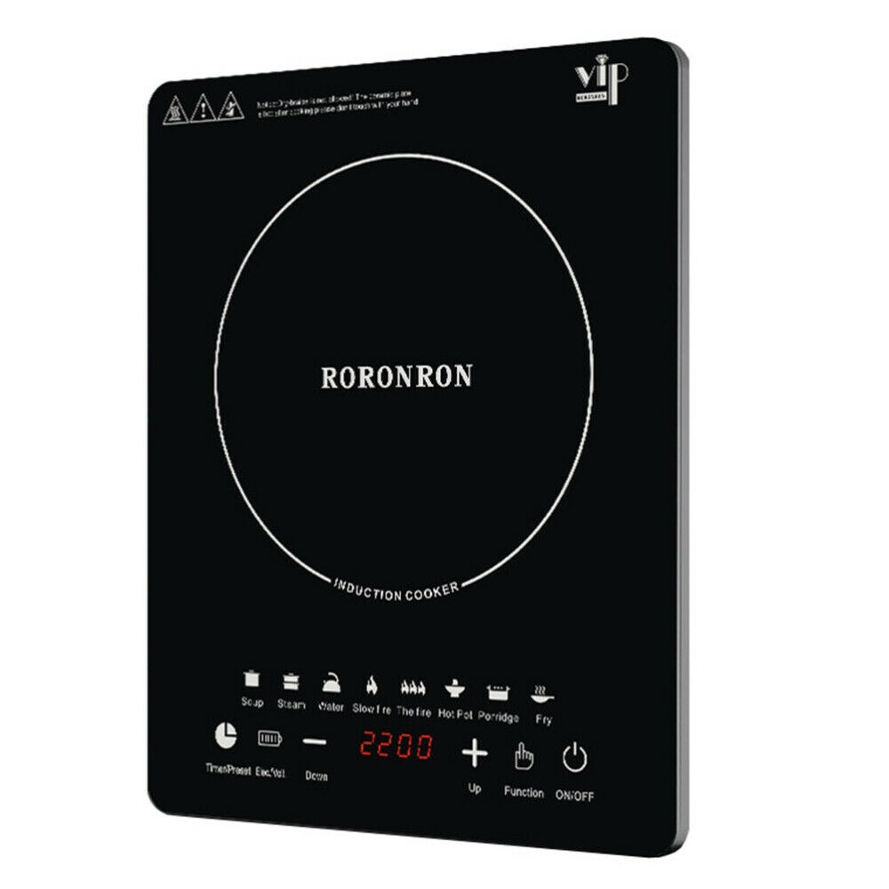 2200W Portable Induction Cooktop Countertop Cooker Burner Stove Time Saving - Fresh Stock Dated February 2026