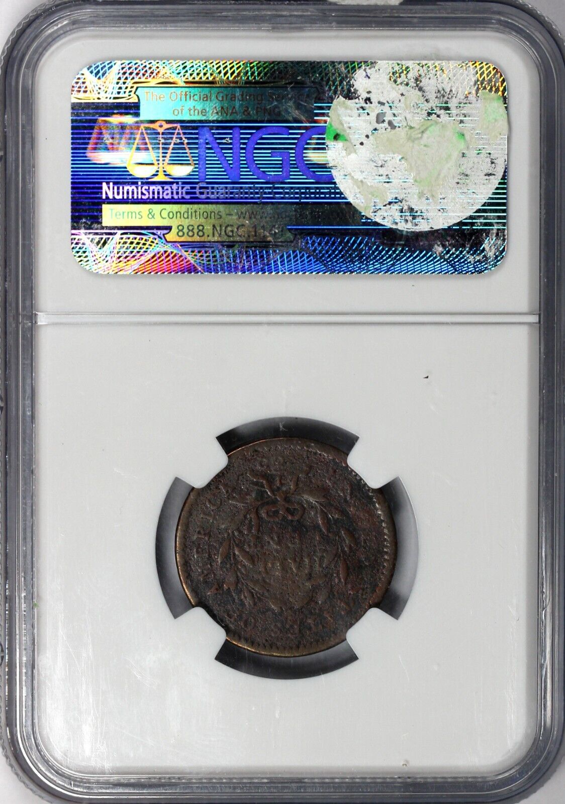 1794 1/2c C-6a Low Relief Liberty Cap Half Cent NGC VG DETAILS CORROSION - Fresh Stock Dated February 2026