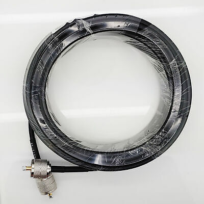 UHF Male (Plug) to UHF Male (Plug) RG58 Cable Assembly, 432 inch (36 ft) - Fresh Stock Dated December 2025