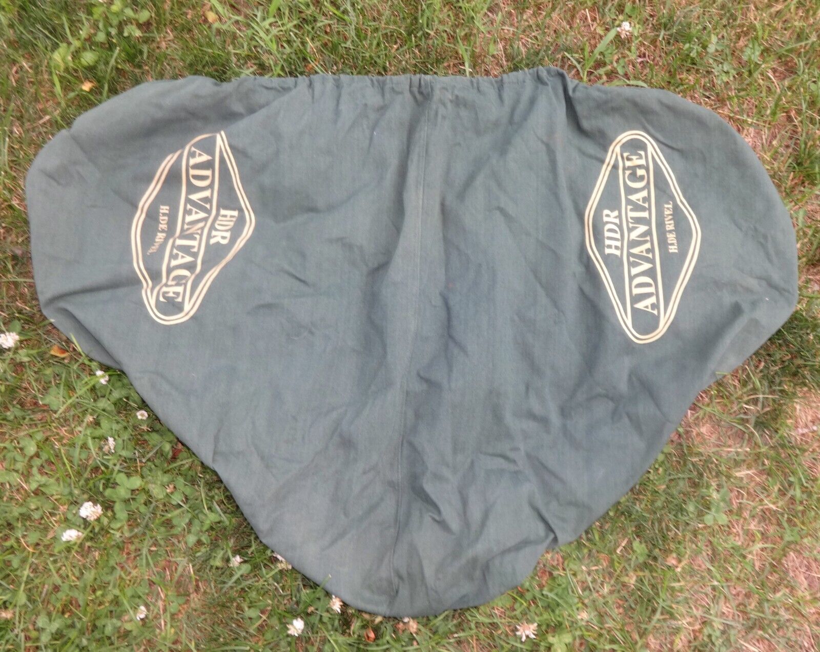 HENRI DE RIVEL (HDR) English Saddle Cover - GREEN, White Logo - NICE - Fresh Stock Dated December 2025