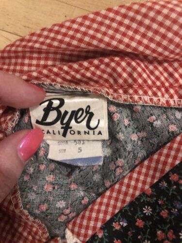 Vintage Corset Waist Calico Prairie Skirt Cottagecore XS Small - Fresh Stock Dated December 2025