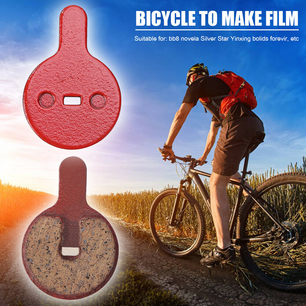 2 Pairs MTB Bike Brake Pads Resin Semi-Metallic Cycling Braking Disc Parts - Fresh Stock Dated February 2026