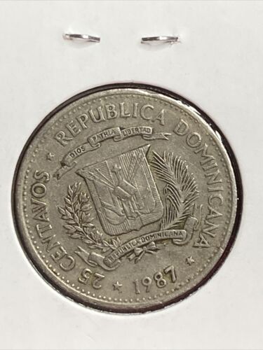 1987~~Dominican Republic 25 Centavos Coin - Fresh Stock Dated February 2026