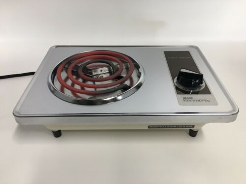 Vintage Portable Sears Roebuck Electric Table Range Hot Plate-Mid Century-Clean! - Fresh Stock Dated February 2026