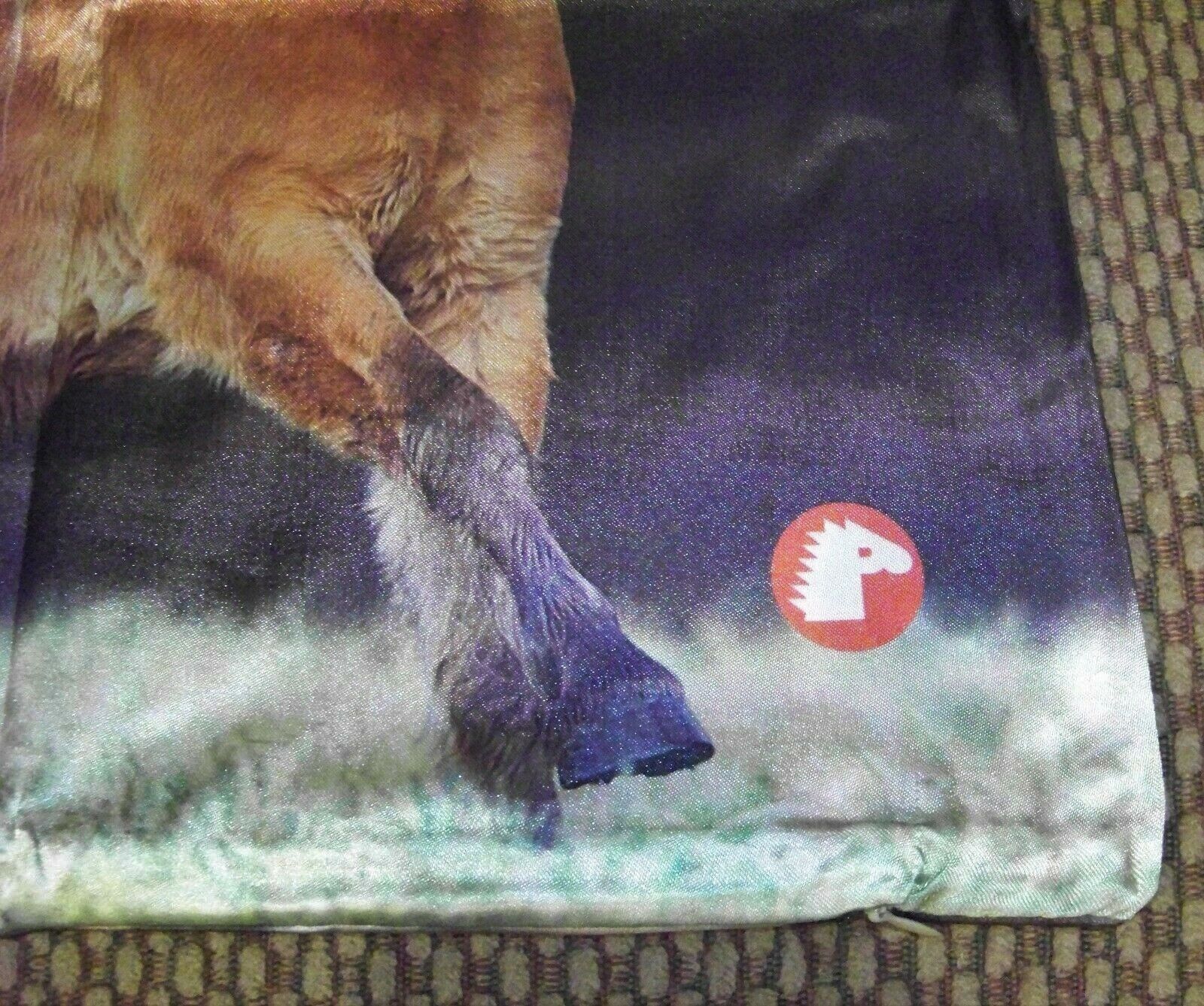 Set of 2 Pony Club Horse Pillow Case Cover Sham Dbl Side Brown White Stabenfeldt - Fresh Stock Dated February 2026