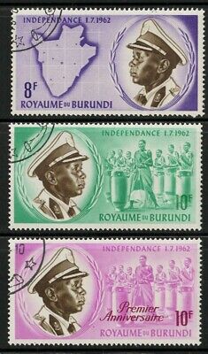 Burundi 1962-1968 - Lot of 15 Stamps CTO Used - Fresh Stock Dated December 2025