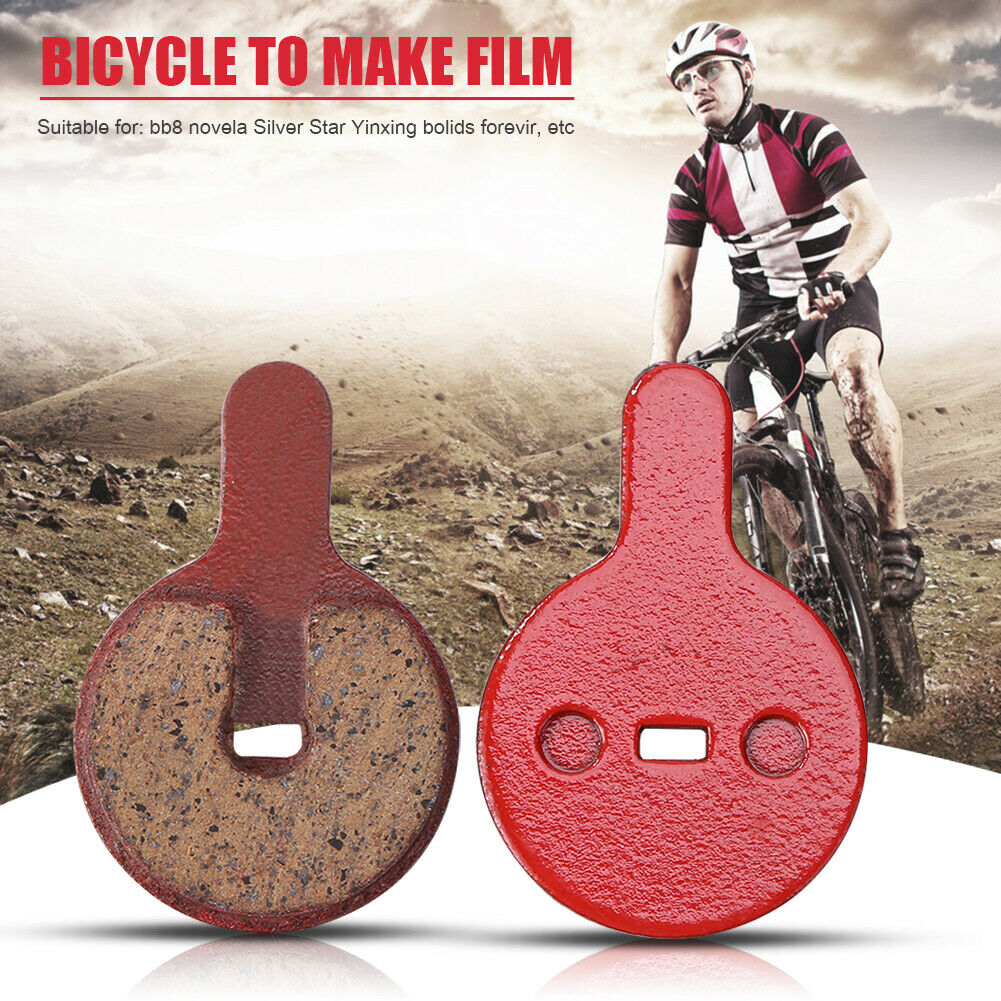 2 Pairs MTB Bike Brake Pads Resin Semi-Metallic Cycling Braking Disc Parts - Fresh Stock Dated February 2026