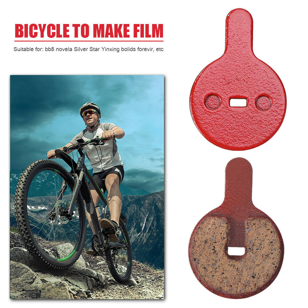 2 Pairs MTB Bike Brake Pads Resin Semi-Metallic Cycling Braking Disc Parts - Fresh Stock Dated February 2026