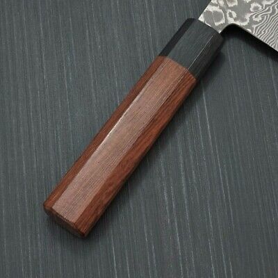 Japanese Yoshimi Kato Super Gold 2 SG2 Black Damascus Nakiri Kitchen Knife Japan - Fresh Stock Dated December 2025