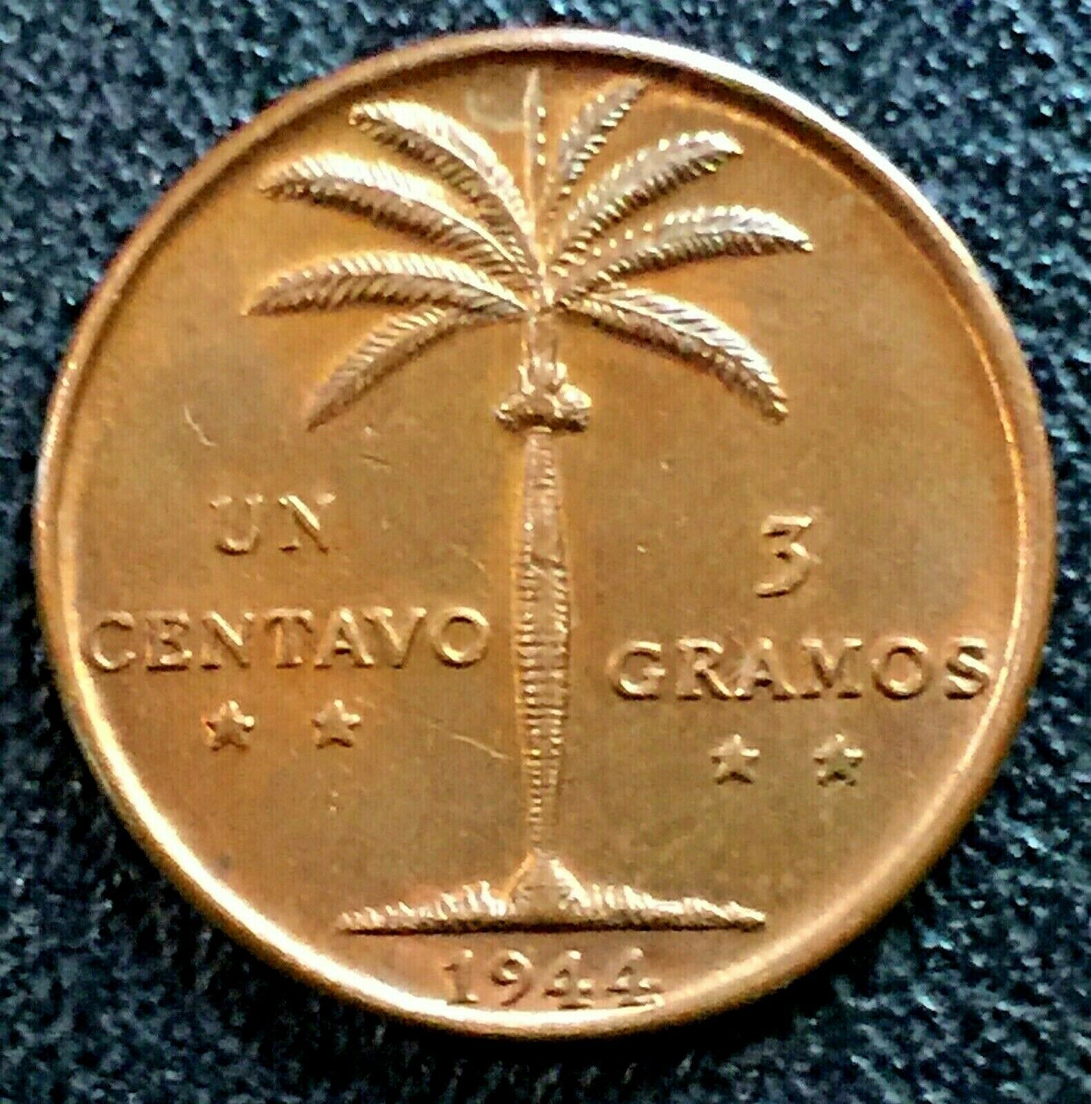 DOMINICAN REPUBLIC 1 Un centavo 1944 