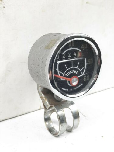 VINTAGE HURET SPEEDOMETER 60 MPH BICYCLE BIKE FRANCE SCHWINN w/BRACKET ORIGINAL - Fresh Stock Dated December 2025