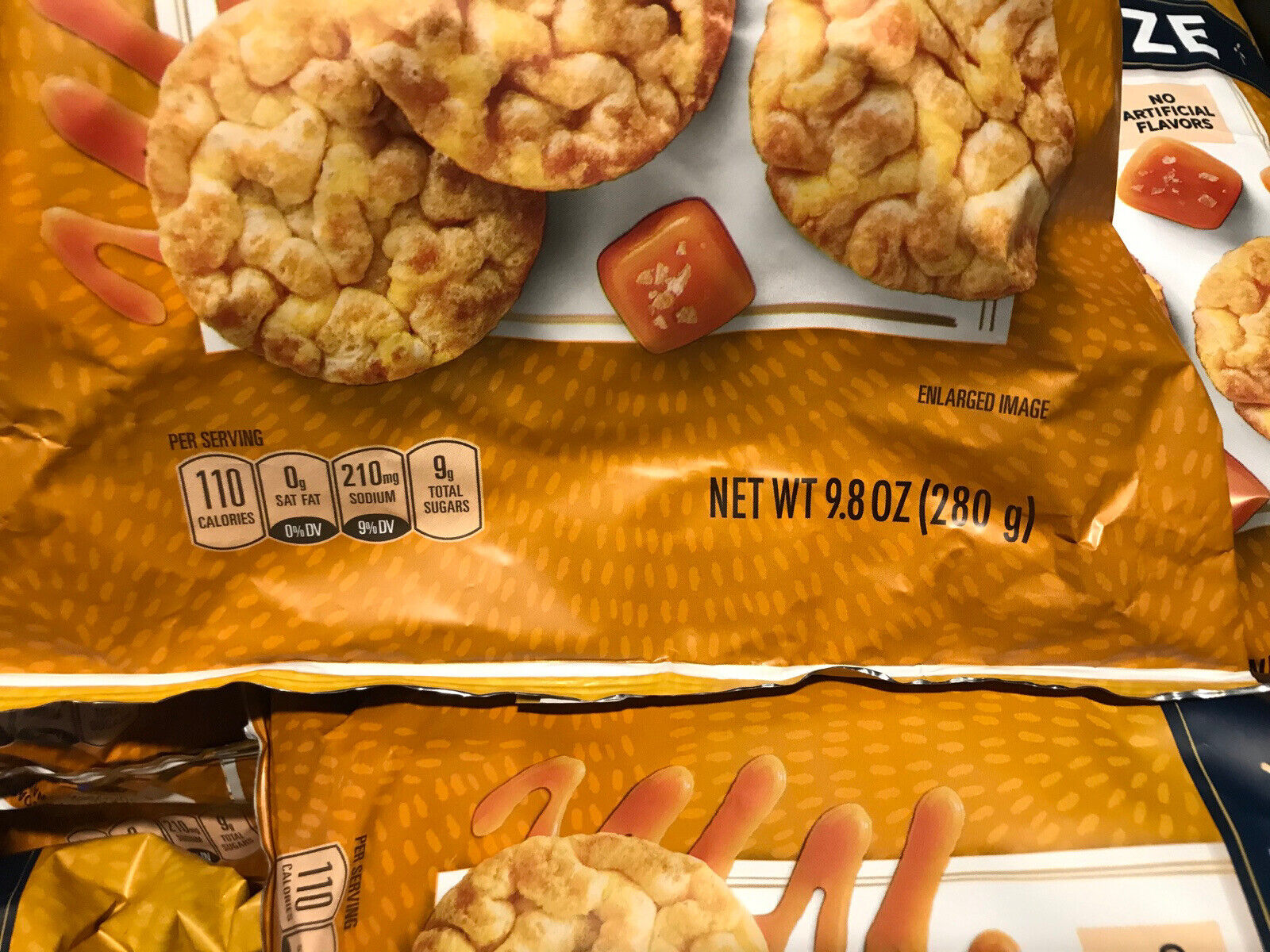 Best By 06/2022 Quaker Caramel Flavor Rice Crisps Gluten Free Family Size 9.8 oz - Fresh Stock Dated February 2026