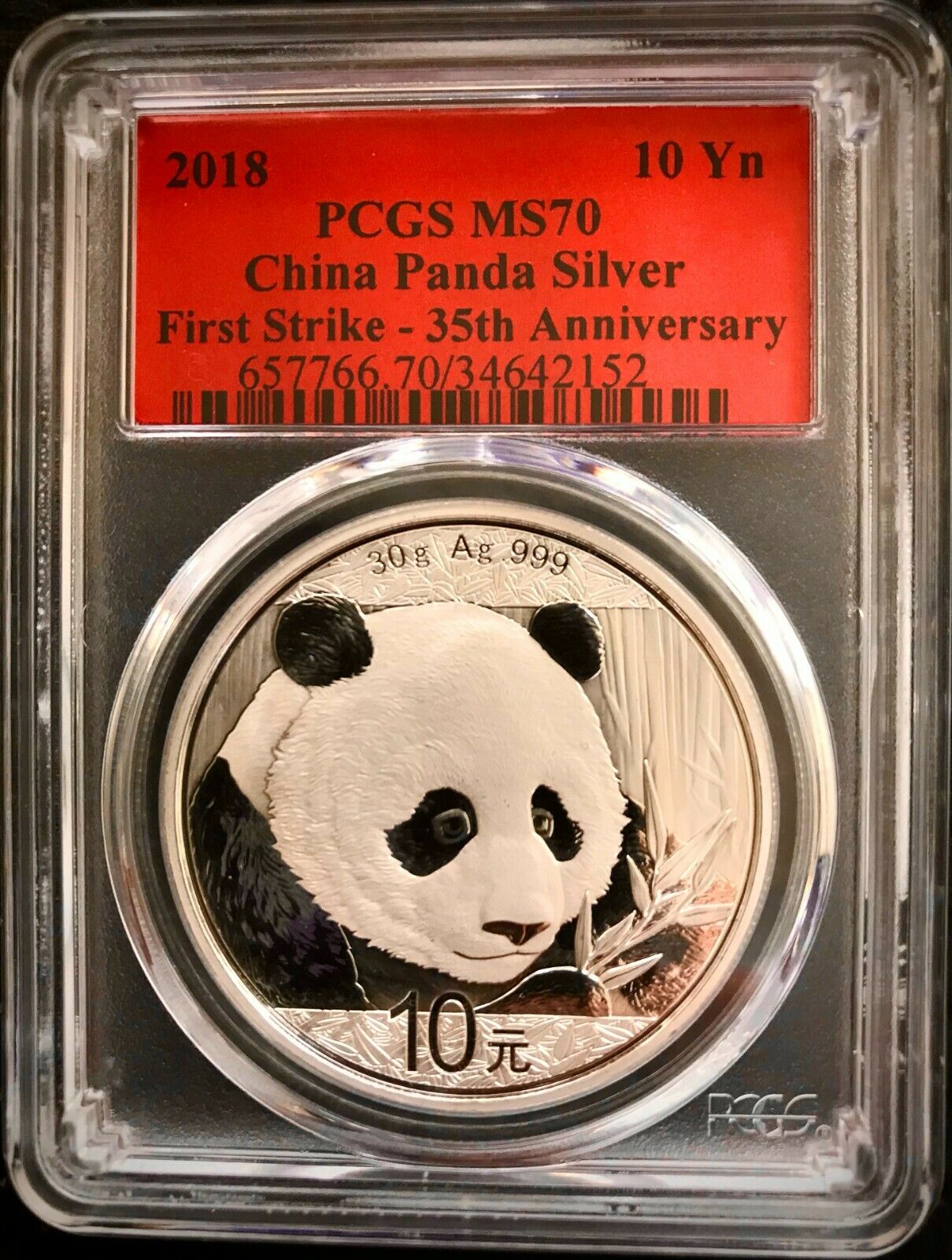 2018 CHINA 999 GOLD PANDA  6 COINS complete SET PCGS MS 70 FIRST STRIKE - Fresh Stock Dated February 2026