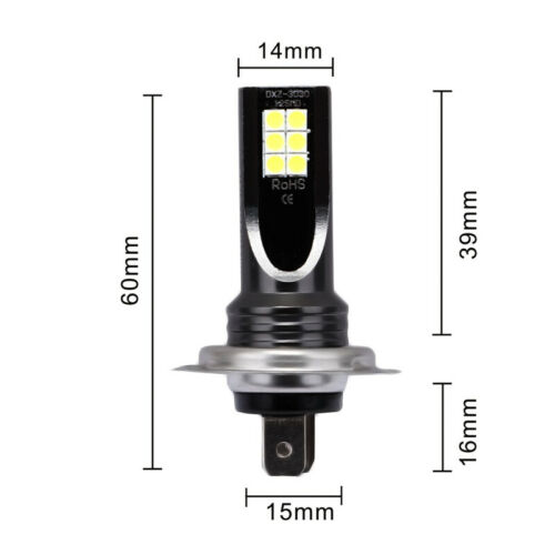 H7 LED Headlight Motorcycle For Kawasaki Ninja 250 650 ZX6R ZX10R Hi/Lo Beam #D5 - Fresh Stock Dated February 2026