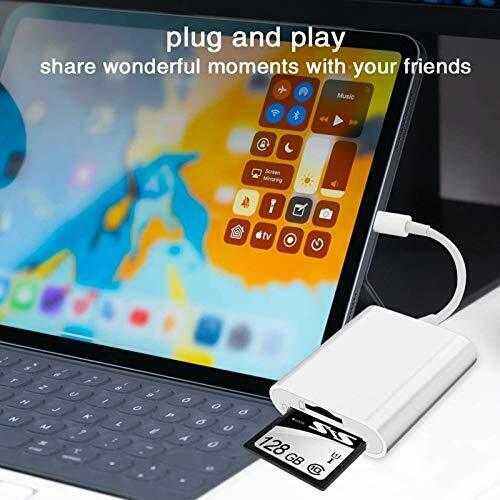 2 Pack-Lightning to SD Card Camera Reader Adapter,Dual Card Slot Memory Card Rea - Fresh Stock Dated February 2026