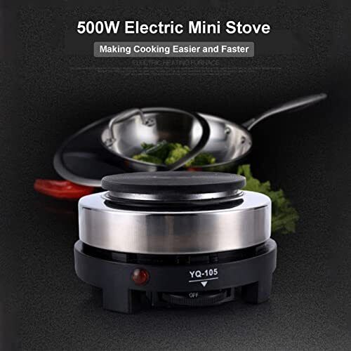 Mini StovePortable 500W Mini Stove Hot Plate Multifunction Home Heater US Plu... - Fresh Stock Dated February 2026