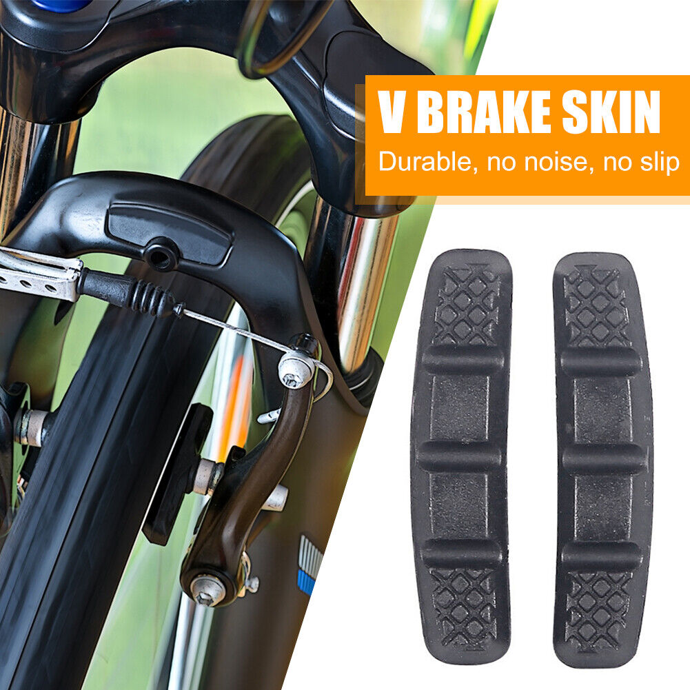 Bicycle Silent Brake Pads Cycling V Brake Holder Shoes Dead Speed Blocks Parts - Fresh Stock Dated February 2026