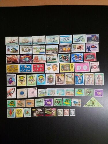 Jamaica stamps, all years, over 200, mostly used, no duplicates - Fresh Stock Dated December 2025
