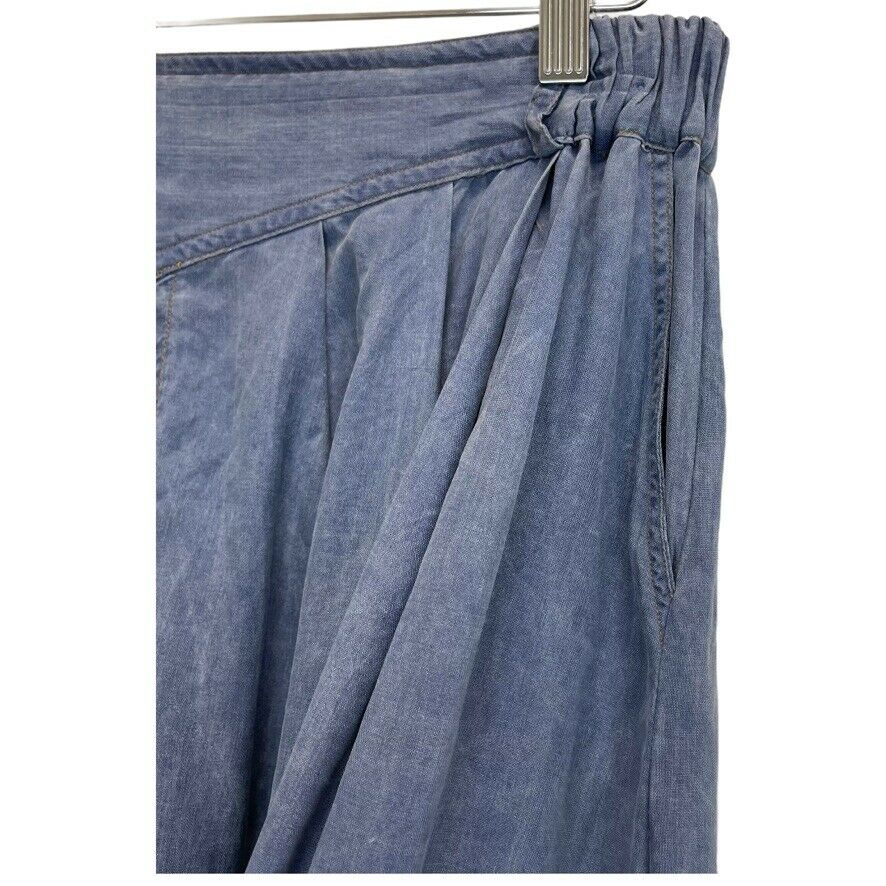 Vintage Albert Hei Washable Women's 100% Silk Blue Maxi Western Skirt Size XL - Fresh Stock Dated March 2026