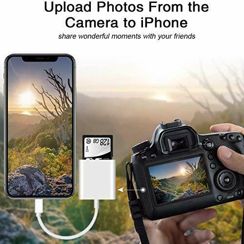 2 Pack-Lightning to SD Card Camera Reader Adapter,Dual Card Slot Memory Card Rea - Fresh Stock Dated February 2026