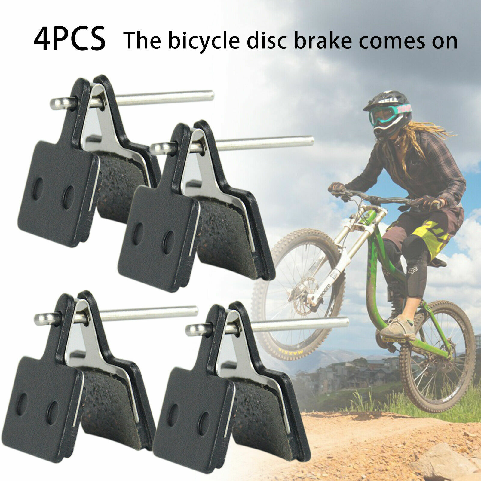 Fit for Shimano B01S Resin Bicycle Semi-Metal Mountain Bike 4 Pairs Brake Pads - Fresh Stock Dated February 2026