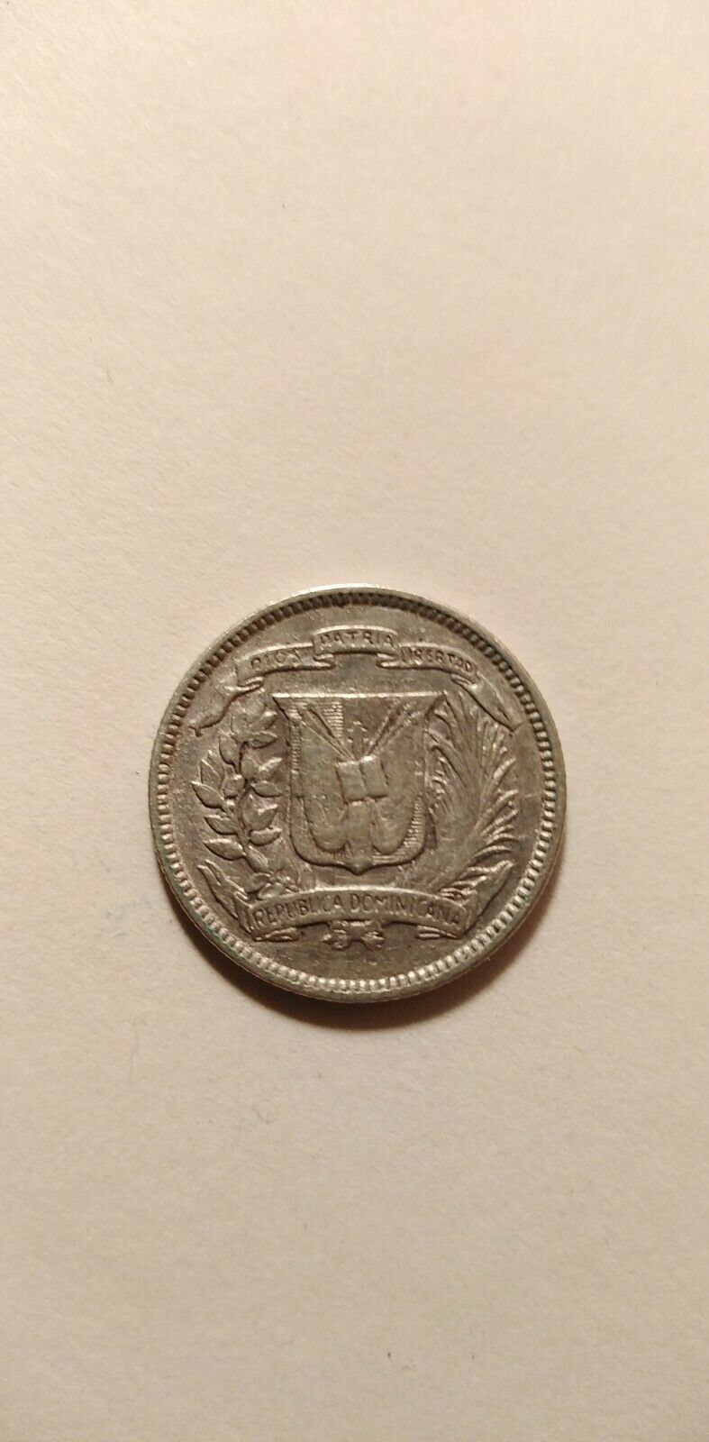 1944 Dominican Republic 10 Centavos Silver Coin - Fresh Stock Dated December 2025