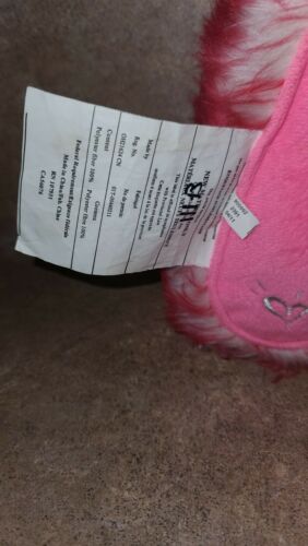 Plush Letter Initial A Accent Pillow Pink W/Sequins & Faux Fur Justice 13” Tall - Fresh Stock Dated December 2025