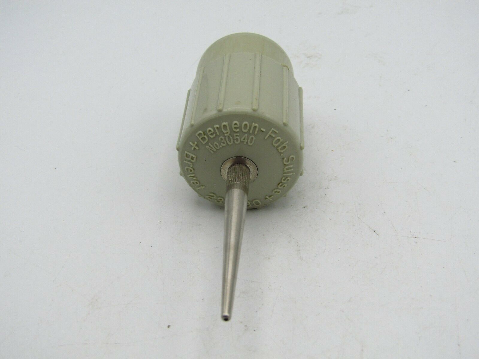 BREVET BERGEON SWISS BEIGE BAKELITE HAND BLOWER TOOL FOR WATCHMAKERS 30540 w2 - Fresh Stock Dated February 2026