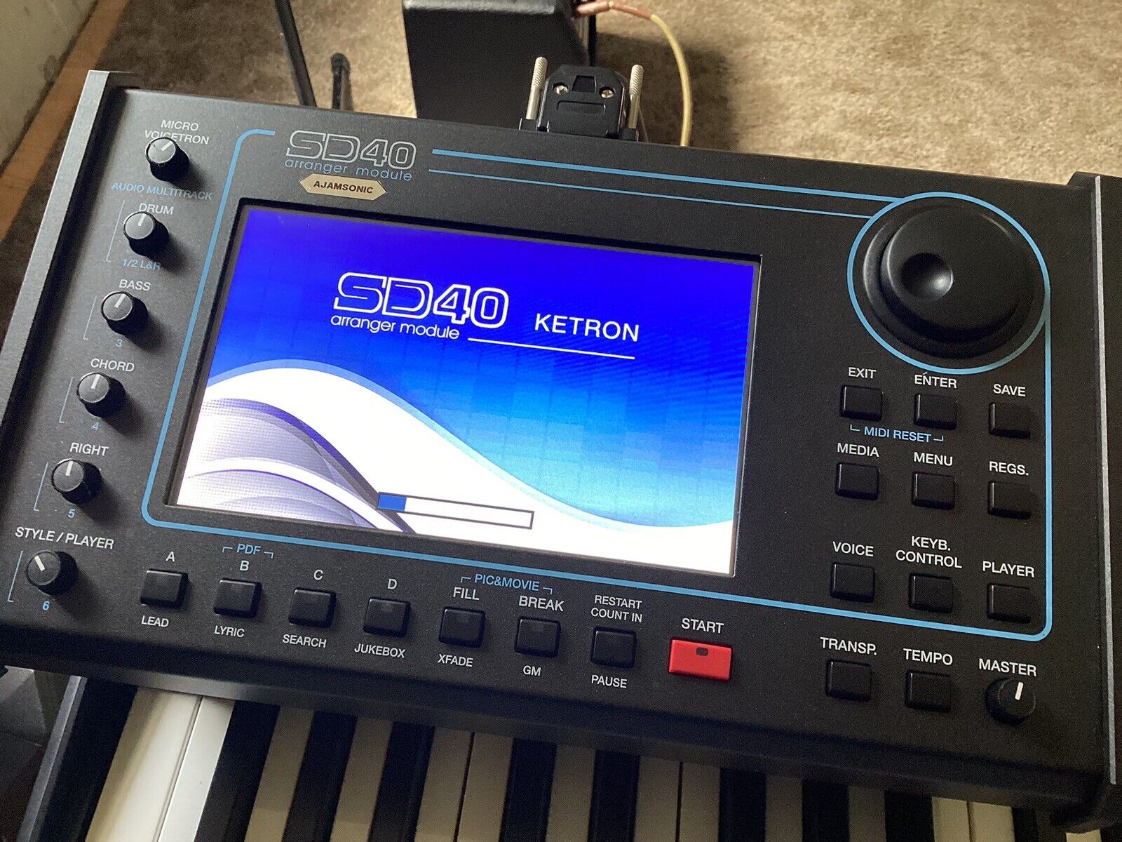 ketron sd40 Professional Arranger Module w/ 6 Pedal Board - Fresh Stock Dated February 2026