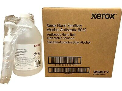 Xerox Liquid Hand Sanitizer 1 Gal. 4/Carton (CS1008R08112) XER-008R08112 - Fresh Stock Dated February 2026