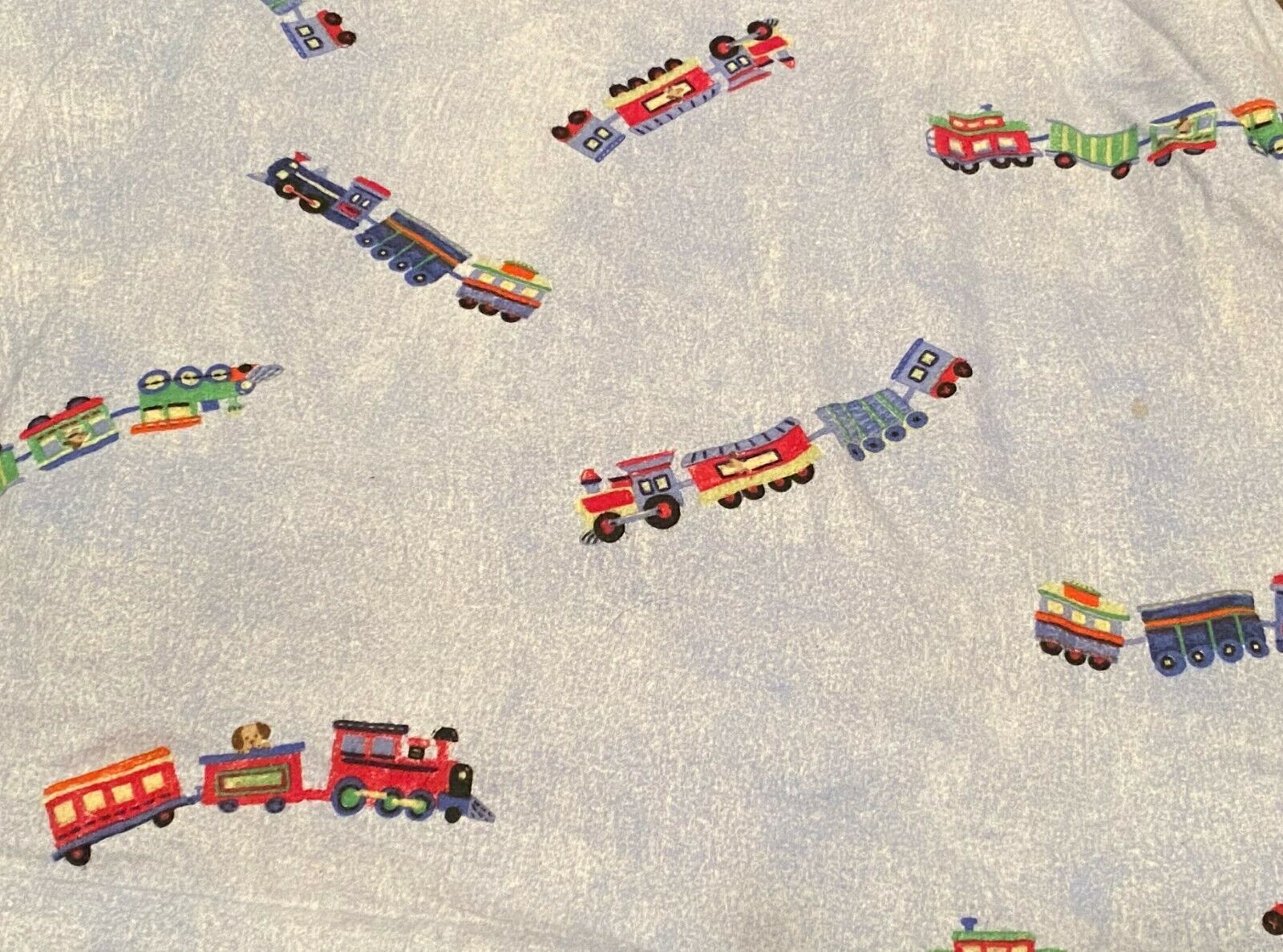 Pottery Barn Kids Train Junction Std Pillow Cases Soft Cotton Flannel *NEW * - Fresh Stock Dated January 2026