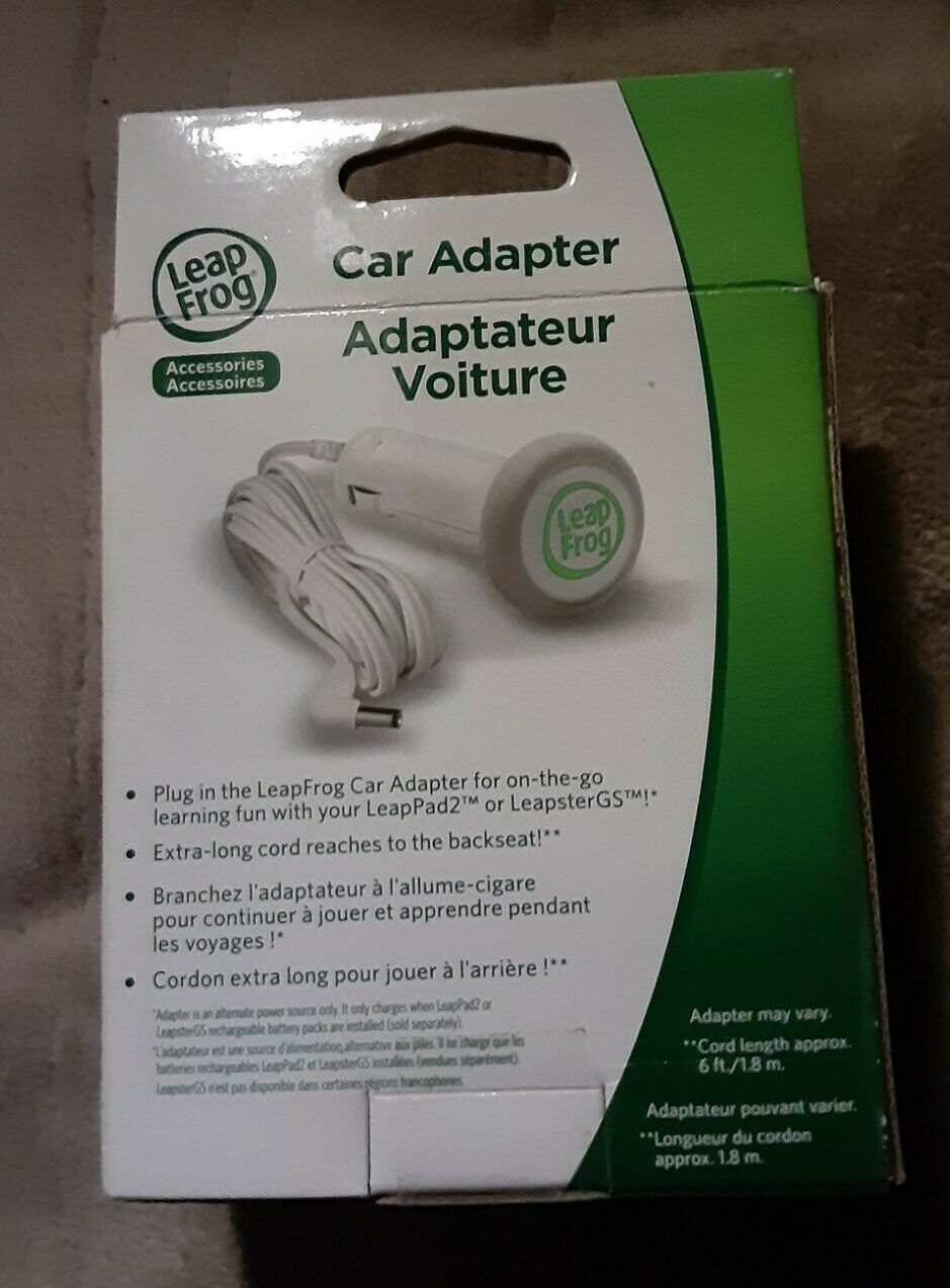Leap Frog LeapPad2 CAR ADAPTER Lighter Charger Cable - Fresh Stock Dated February 2026
