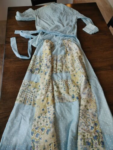 Vintage 70s boho hippie Chessa Davis Dotted Floral Maxi Skirt and Shirt Size Med - Fresh Stock Dated December 2025