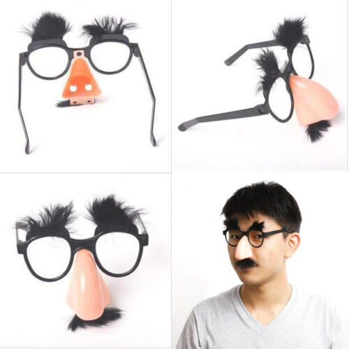 Fancy Cosplay Disguise Moustache Glasses Halloween Party Dress Big Nose - Fresh Stock Dated February 2026