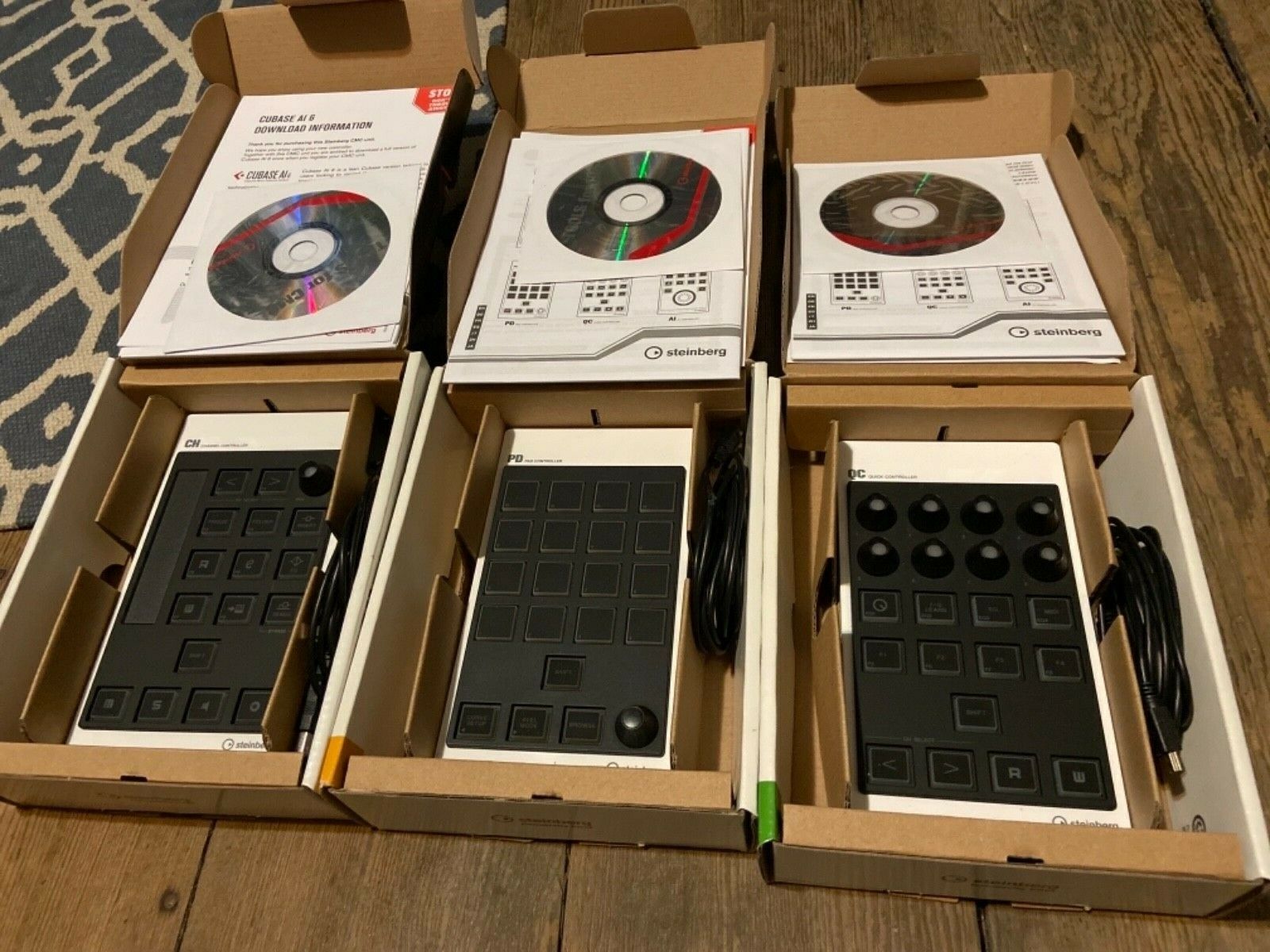 Steinberg CMC  QC CH PD set of 3 for Cubase and Nuendo - Fresh Stock Dated February 2026