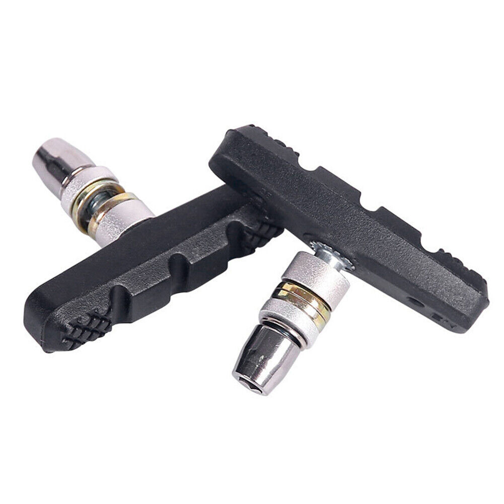 Bicycle Silent Brake Pads Cycling V Brake Holder Shoes Dead Speed Blocks Parts - Fresh Stock Dated February 2026