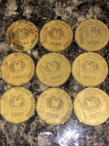 1992 1993 1996 Dominican Republic 1 Peso Lot - Fresh Stock Dated February 2026